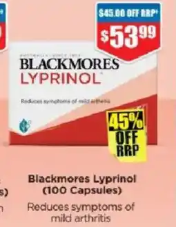 Chemist Warehouse Blackmores Lyprinol offer