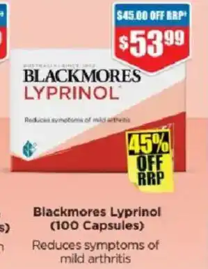 Chemist Warehouse Blackmores Lyprinol offer