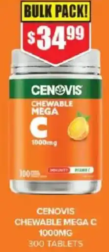 Chemist Warehouse Cenovis chewable mega c offer