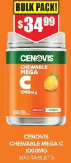Chemist Warehouse Cenovis chewable mega c offer
