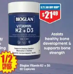 Chemist Warehouse Biagian Vitamin K2 + D3 offer