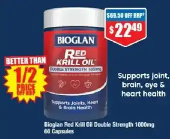 Chemist Warehouse Bioglan Red Krill Oil Double Strength offer