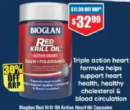 Chemist Warehouse Bioglan Red Krill Oil Active Heart offer