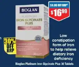 Chemist Warehouse Bioglan Platinum Iron Glycinate Plus offer