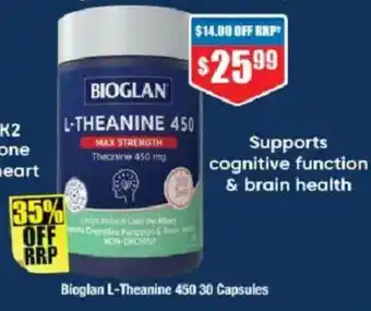 Chemist Warehouse Bioglan L-Theanine 450 offer