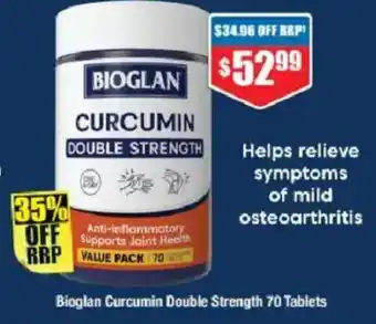 Chemist Warehouse Bioglan Curcumin Double Strength offer