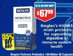 Chemist Warehouse Bioglan Platinum Probiotics 100 Billion offer
