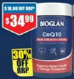 Chemist Warehouse Bioglan CoQ10 High Strength 300mg offer
