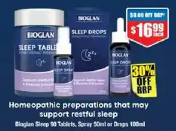 Chemist Warehouse Bioglan Sleep 90 Tablets, Spray or Drops offer