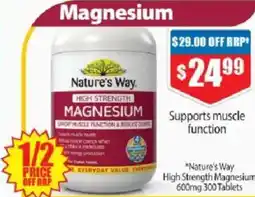 Chemist Warehouse "Nature's Way High Strength Magnesium offer