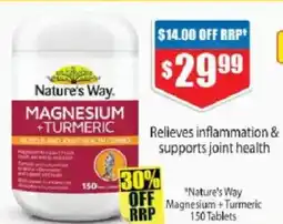 Chemist Warehouse "Nature's Way Magnesium+Turmeric offer