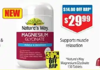 Chemist Warehouse *Nature's Way Magnesium Glycinate offer