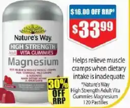 Chemist Warehouse "Nature's Way High Strength Adult Vita offer