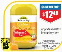 Chemist Warehouse "Nature's Way Kids Smart Vita Gummies Vitamin C + Zinc offer