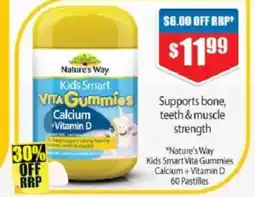 Chemist Warehouse "Nature's Way Kids Smart Vita Gummies Calcium + Vitamin D offer