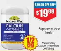 Chemist Warehouse *Nature's Way Calcium+Vitamin D3 offer
