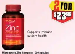 Chemist Warehouse Microgenics Zinc Complete offer