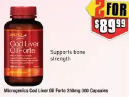 Chemist Warehouse Microgenics Cod Liver Oil Forte offer