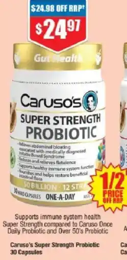 Chemist Warehouse Caruso's Super Strength Probiotic offer