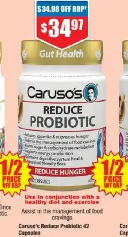 Chemist Warehouse Caruso's Reduce Probiotic offer