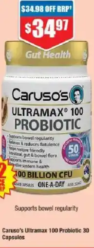 Chemist Warehouse Caruso's Ultramax 100 Probiotic offer