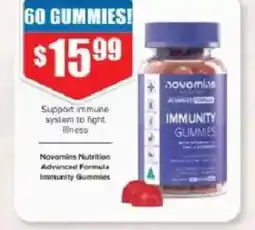 Chemist Warehouse Novomins Nutrition Advanced Formula Immunity Gummies offer