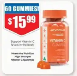 Chemist Warehouse Novemmins Nutrition High Strength Vitamin C Gummies offer