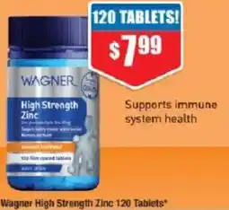 Chemist Warehouse Wagner High Strength Zinc offer