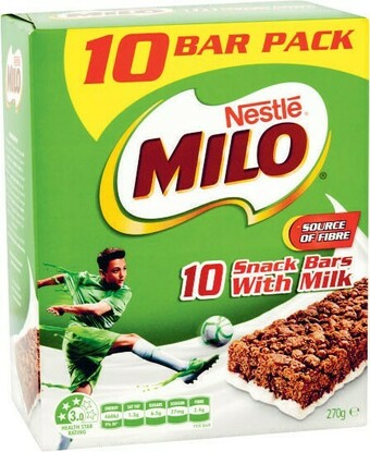 Coles Nestlé Milo Bars Value Pack 270g offer