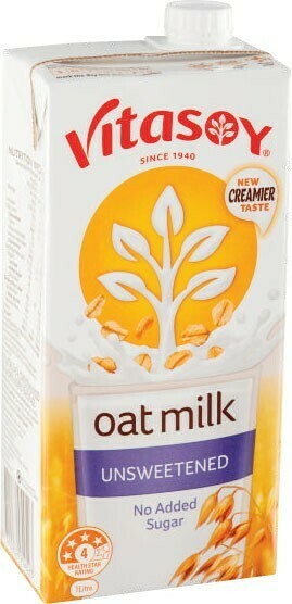 Coles Vitasoy Unsweetened Oat Long Life Milk 1 Litre offer