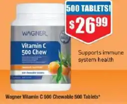Chemist Warehouse Wagner Vitamin C 500 Chewable offer