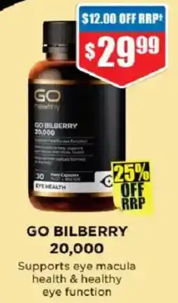 Chemist Warehouse Go bilberry 20,000 offer