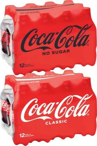 Coles Coca-Cola Soft Drink 12x300mL offer