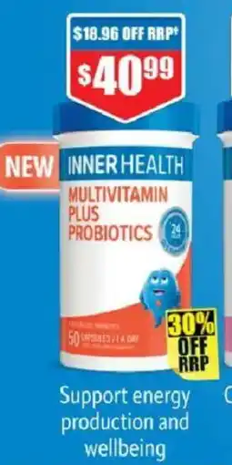 Chemist Warehouse Inner Health Multivitamin Plus Probiotics offer