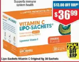 Chemist Warehouse Lipo-Sachets Vitamin C Original offer