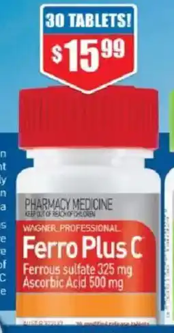 Chemist Warehouse Wagner Professional Ferro Plus C offer