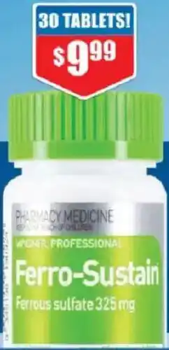 Chemist Warehouse Wagner Ferro-Sustain 30 Modified Release Tablets offer