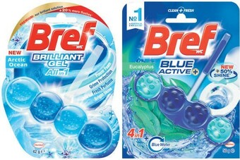Coles Bref Colour, Brilliant Gel, Deluxe, Scent Switch or Pro Nature Toilet Cleaner 42g-50g offer