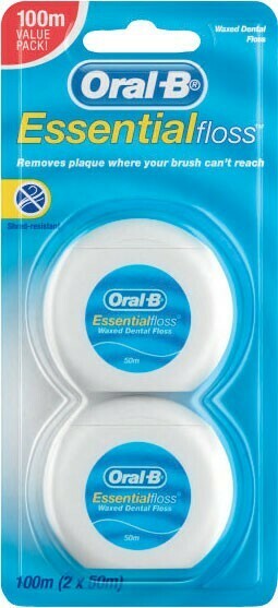 Oral B Essential Floss Waxed 100 Metres