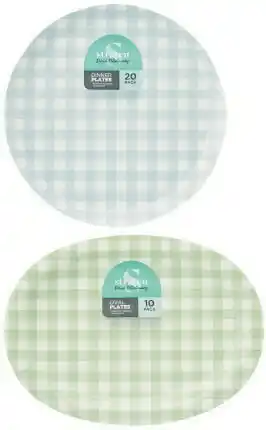 Coles Straten Patterned Dinner Plates 20 Pack or Oval Plates 10 Pack offer