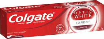 Coles Colgate Optic White Express White Toothpaste 125g offer