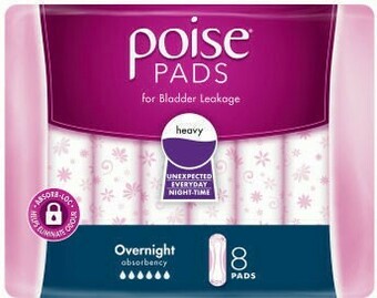 Coles Poise Overnight Pads 8 Pack offer