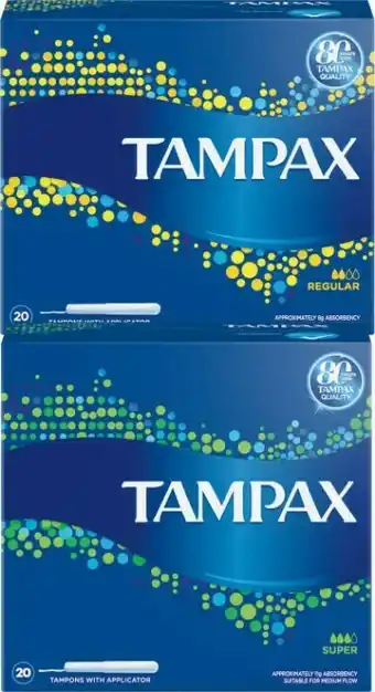 Coles Tampax Applicator Tampons 20 Pack offer