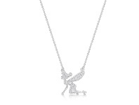 Bevilles Jewellery Disney Tinker Bell Pave Crystal Silhouette Necklace offer