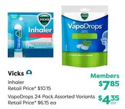 National Pharmacies Vicks Inhaler offer