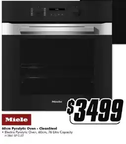 The Good Guys 60cm pyrolytic oven cleansteel offer