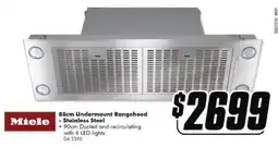 The Good Guys Miele 88cm Undermount Rangehood offer
