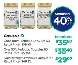National Pharmacies Caruso's offer