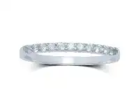 Bevilles Jewellery 9ct White Gold Diamond Eternity Ring - L offer