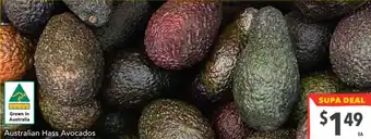 Supa Valu Australian hass avocados offer